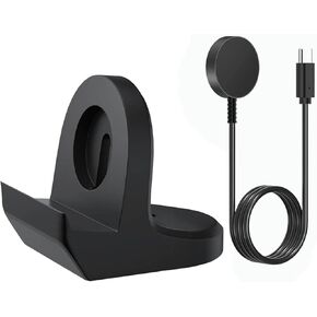 حامل شحن لساعة سامسونج جالاكسي 6/5/4/3/أكتيف، قاعدة شحن لساعة سامسونج الذكية (جراب معدني 3.3 قدم شاحن USB C) in Kuwait