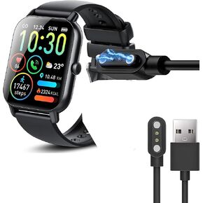 Smartwatch Magnetic USB Charging Cable Replacement Charger Compatible for *Designed specially Compatible for Popglory P66/NiUFFiT P66/Ddidbi P66D/Aptkdoe P66D/Nerunsa P66D Smart Watch