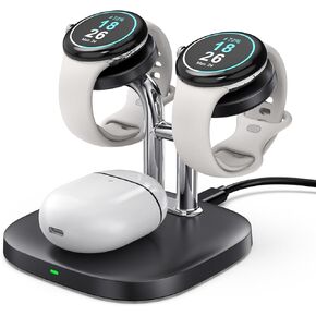 شاحن ساعة مزدوج لساعة Pixel، حامل شاحن لاسلكي 2 في 1 لساعة Google Pixel، قاعدة شحن لـ Pixel Buds Pro (ليس لـ Pixel Watch 2) in Kuwait