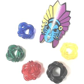 Scout Neckerchief Slides Turks Head Woggle Wood Badge Bolo Monkeys Fist Assorted Pack of 6
