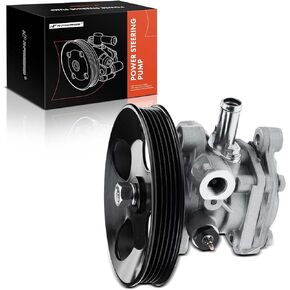 A-Premium Power Steering Pump, with Pulley, Compatible with Mitsubishi Mirage 1999 2000 2001 2002, 1.5L 1.8L, Replace # MN184075, MR403656