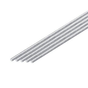 uxcell 20Pcs 1/8"(3mm) Dia Round Aluminum Rod, 12"(305mm) Long 6061 Aluminum Round Rod Solid Lathe Bar Stock for Industry Construction DIY Crafts