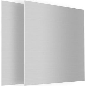 CEE 2Pack 6061 T651 Aluminum Sheet Metal 12 x 12 x 116(0.06 inch) Inch Flat Plain Aluminum Plate Covered with Protective Film, Rectangle Aluminum Metal Plate for Crafting, DIY, 1.5mm Thick in Saudi Arabia