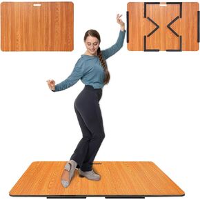 Tap Dance Floor, Portable Dance Floor, Professional Tap Board for Tap Dancing, Cushioned Base Dance Practice Floor, Large Size