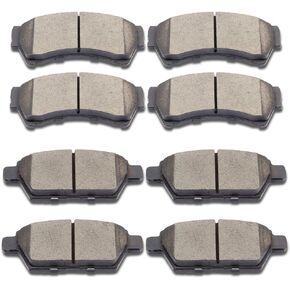 Brake Pads, ECCPP 8pcs Ceramic Disc Brake Kits fit for 2006-2012 for Ford Fusion, 2007-2012 for Lincoln MKZ, 2006 for Lincoln Zephyr, 2006-2013 for Mazda 6, 2006-2011 for Mercury Milan