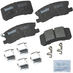 Bendix Priority 1 Ceramic Rear Disc Brake Pad Set for Chrysler 200, Cirrus, Sebring, Dodge Avenger, Caliber, Jeep Compass, Patriot, Mitsubishi, Grandis, Lancer, Montero, Outlander Sport, RVR- (CFC868)