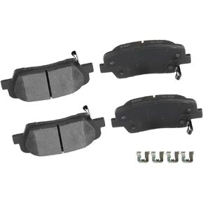 Rear Ceramic Brake Pads Kits 4pcs fit for 2010-2016 for Hyundai Santa Fe,2013-2014 for Hyundai Santa Fe Sport,2013-2016 for Hyundai Santa Fe XL,2011-2014 for Kia Sorento