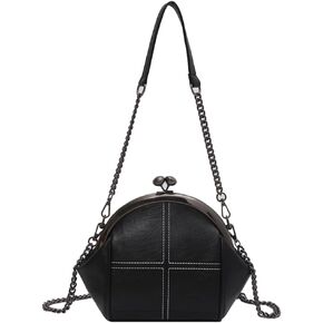 Women Purses Handbags Kiss Lock Satchel Bag Chain Shoulder Bag PU Leather Hobo Bags Crossbody Bag Clutch Wallet