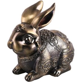 Metal Ashtray Pig Decoration.For Outdoor Indoor Smokers Desktop Decoration With Cover.Bronze.(5.1 * 4.2 * 3.8)