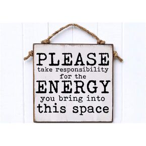 Wood Wall Decor For Bedroom Mediation Sign, Funny Sign, Wood Sign Saying, Zen Sign, Yoga Sign, Small Sign, Pagan Sign, Witch Sign, Sage, Witch, Alter, Good Energy Wooden Signs For Wreaths 8x8inch