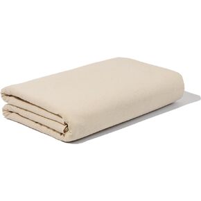 Unbleached Muslin Fabric by Yard - 5 Yards, 60" Wide All Natural Cotton Muslin Fabric for Sewing - Dye-Free, Medium Weight, Tan Cotton Fabric for Sewing - Versatile Muslin Material (5 Yards)