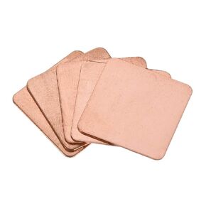 uxcell Flat IC Chipset Thermal Copper Heatsink for CPU GPU 15 x 15 x 0.1mm 5pcs
