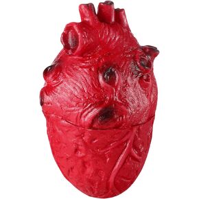PRETYZOOM Simulation Heart: Halloween Fake Heart Model Resin Heart Prop Body Parts Pranks Heart Ornaments for Zombie Party Haunted House Halloween Decoration