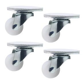 4 PCS Self Adhesive Caster Wheels Heavy Duty Casters Swivel Caster Wheels for Carts, Furniture, Storage Boxes 1.97"×1.57" Casters Set of 4