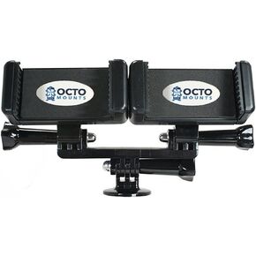 Dual Tripod Mount Adapter for Smartphones and Action Cameras