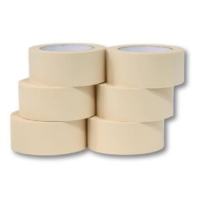 6 Rolls - 2 Inch Masking Tape for General Purpose/Painting - 60 Yards per roll