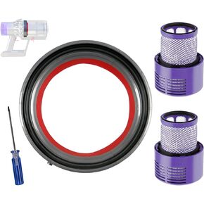Dust Bin Top Fixed Sealing Ring Compatible with V10 SV12 Replacement for Dyson Dirt Cup/Dustbin Seal Ring Accessories with V10 SV12 Filters in Kuwait