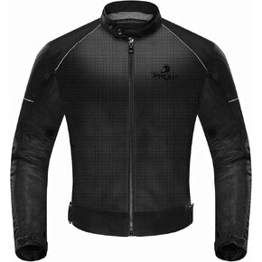 IRON JIA'S Motorcycle Jacket, CE Armored, Summer Riding Mesh Breathable Casual Biker Jacket for Men M