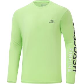 BASSDASH Men’s UPF 50+ Sun Protection Long Sleeve Shirts Quick Dry Performance SPF UV Shirt for Outdoors Fishing Hiking FS31M