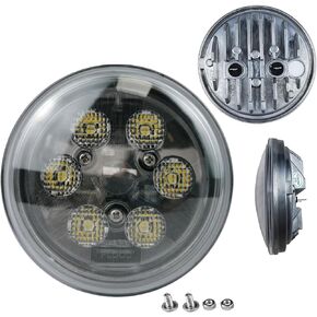 Flood Beam PAR36 Tractor LED Headlights Compatible with John Deere 7020,7520,8630,8640