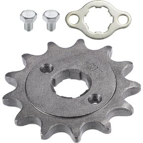 X AUTOHAUX 1 Set 520 Style 13 Teeth 20mm ID Motorcycle Front Engine Sprocket Fit for 50cc 70cc 110cc 125cc Motorcycle Dirt Pit Bike Mini Bike ATV