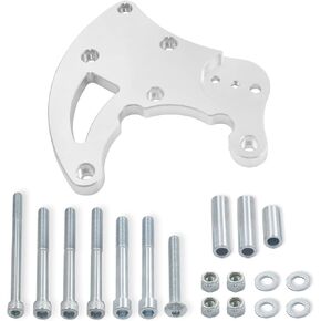 A/C Compressor Bracket Compatible with Chevy LS Engines LS1 LS2 LS3 LS6 Truck Spacing GM R4 1988-1995 Truck SUV Vortec Engines 1999-2013 Silver