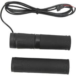 E Bike Throttle Grip, FT 158X Electric Bike Throttle Handle Split Half Section Rotating Speed Control Handle Grip with SM Connector