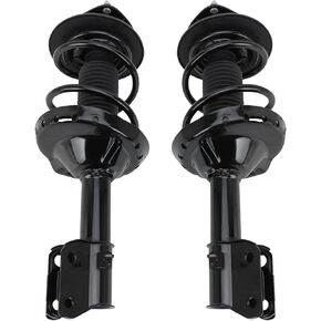 TRQ Front Strut & Coil Spring Assembly Set Driver & Passenger Sides Compatible with 12-16 Subaru Impreza