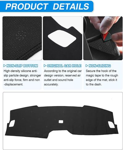 Cartist Dashboard Cover Compatible with CRV CR-V 2023 2024 Accessories Dash Cover Mat Non-Slip Pad Carpet Anti-Glare in Saudi Arabia