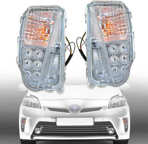 مجموعة مصابيح الضباب Labwork DRL 8152147060 لاستبدال 2010-2015 Toyota Prius عدسة شفافة الجانب الأيسر (جانب السائق) in Kuwait