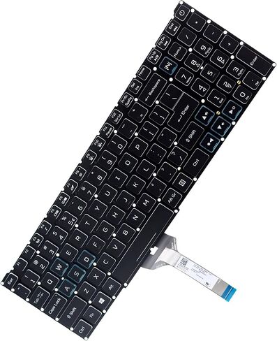 Deal4GO (Non RGB) Backlit Keyboard RED Letter Replacement for Acer Nitro 5 AN515-58 AN515-57 AN515-55 AN515-54 AN515-53 AN515-45 AN515-58-525P AN515-54-5812 in Kuwait