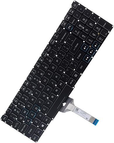 Deal4GO (Non RGB) Backlit Keyboard RED Letter Replacement for Acer Nitro 5 AN515-58 AN515-57 AN515-55 AN515-54 AN515-53 AN515-45 AN515-58-525P AN515-54-5812 in Kuwait