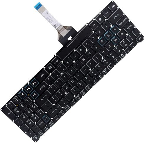 Deal4GO (Non RGB) Backlit Keyboard RED Letter Replacement for Acer Nitro 5 AN515-58 AN515-57 AN515-55 AN515-54 AN515-53 AN515-45 AN515-58-525P AN515-54-5812 in Kuwait