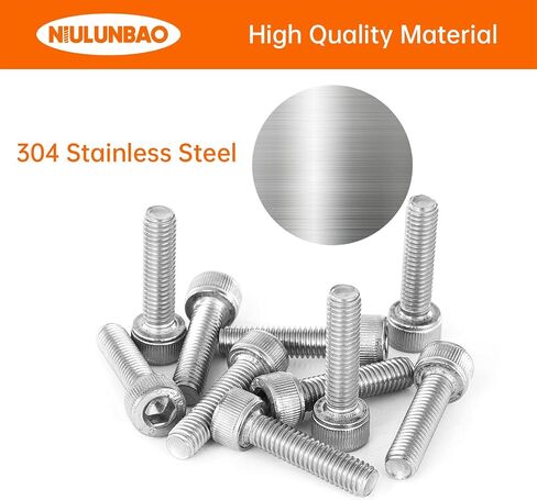 M5-0.8 x 65 مم براغي غطاء رأس مقبس سداسي 304 آلة مترية من الفولاذ المقاوم للصدأ، محرك ألين سداسي، خيط كامل، 20 قطعة in Kuwait