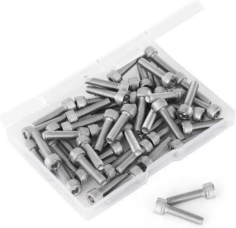 M5-0.8 x 65 مم براغي غطاء رأس مقبس سداسي 304 آلة مترية من الفولاذ المقاوم للصدأ، محرك ألين سداسي، خيط كامل، 20 قطعة in Kuwait