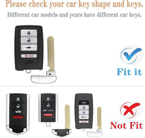 لحقيبة غطاء Acura Key fob، مع سلسلة مفاتيح تناسب MDX RDX RLX ILX TLX ملحقات السيارة الذكية عن بعد، حافظة مفاتيح ناعمة من مادة TPU، 4 أزرار (أحمر) in Saudi Arabia