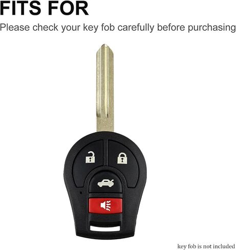 TPU Key Fob Cover fits for Nissan Sentra 2013 2014 2015 Car Key Fob Case for Rogue 2008-2015/Versa 2007-2015/Armada 2004-2015/Quest/Murano/Infiniti FX35 FX45 CWTWB1U816 (for Nissan A) in Saudi Arabia