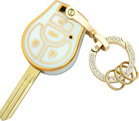 TPU Key Fob Cover fits for Nissan Sentra 2013 2014 2015 Car Key Fob Case for Rogue 2008-2015/Versa 2007-2015/Armada 2004-2015/Quest/Murano/Infiniti FX35 FX45 CWTWB1U816 (for Nissan A) in Saudi Arabia