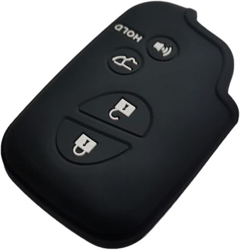 Silicone Key Fob Cover Remote Keyless Case Protector Compatible with Lexus CT200h ES350 GS300 GS350 GS430 GS450h GS460 IS F IS250 IS350 LS460 LS600h LX570 RX350 2005-2017 (4 Buttons Black Pink) in Kuwait