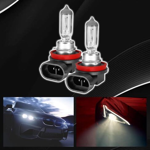 H4 Headlight Bulb 12V 55W Halogen Bulb, 2PCS Low Beam High Beam Fog Light Quartz Lamp Replacement, Car Xenon White Plug and Play Headlight Bulbs Driving Light Bulb in Saudi Arabia