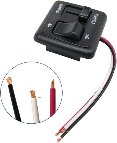 مفتاح تبديل RV 12V DC مع تحكم عالي الجانب في الإضاءة الخافتة لهالوجين LED قابل للتعتيم، ساطع - RV، السيارات، الشاحنات، البحرية، وإضاءة الشريط in Kuwait