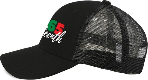 Juneteenth ديكورات قبعات سائقي الشاحنات السوداء للرجال والنساء قبعة يوم الحرية للاحتفال بعام 1865 قبعة بيسبول ذات تاريخ أسود in Kuwait