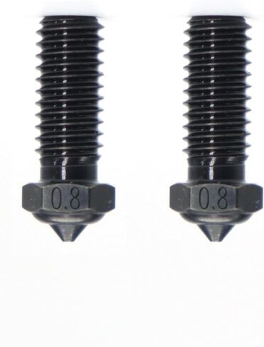 R QIDI TECHNOLOGY 3D Printer Hardened Steel Extruder Nozzles 0.4 mm M6 for X-PLUS3/X-MAX3, 2 Pcs in Saudi Arabia
