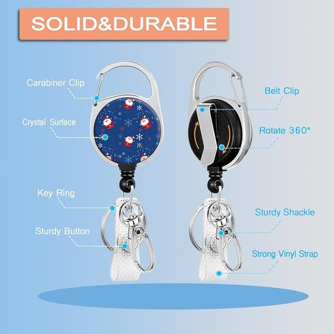 Badge Holder, Badge Reel with Swivel Belt Clip, Heavy Duty Retractable Reel, Sliding ID Badge Holder, Vertical Plastic Card Case for Nurse Teacher Office Employees (Cute Flowers) in Saudi Arabia