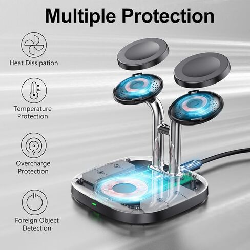 شاحن ساعة مزدوج لساعة Pixel، حامل شاحن لاسلكي 2 في 1 لساعة Google Pixel، قاعدة شحن لـ Pixel Buds Pro (ليس لـ Pixel Watch 2) in Kuwait