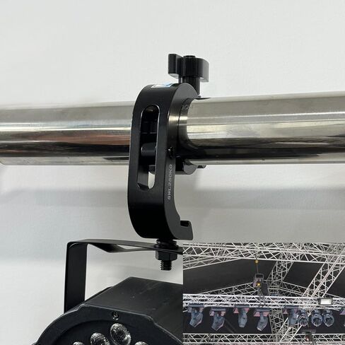 2 حزمة تروس المشبك المرحلة المشبك، قسط سبائك الألومنيوم DJ ضوء المشابك، الثقيلة 550 رطل، يصلح ل 45-51mm (1.77-2 ") OD أنبوب / الأنابيب، LED PAR DJ البقع أضواء تتحرك رئيس شعاع بقعة المشابك، TUV معتمد in Kuwait