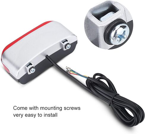 ضوء فرامل الدراجة، 48 فولت دراجة كهربائية فرامل الدراجة LED ضوء خلفي مصباح تحذير ملحقات ركوب الدراجات in Kuwait