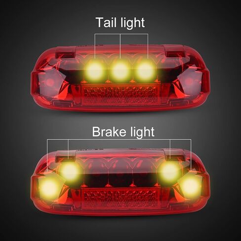 ضوء فرامل الدراجة، 48 فولت دراجة كهربائية فرامل الدراجة LED ضوء خلفي مصباح تحذير ملحقات ركوب الدراجات in Kuwait