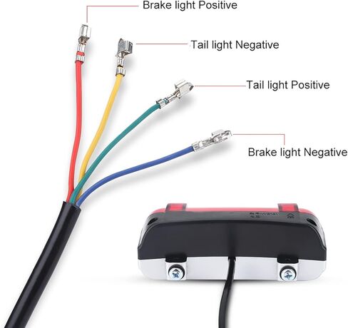 ضوء فرامل الدراجة، 48 فولت دراجة كهربائية فرامل الدراجة LED ضوء خلفي مصباح تحذير ملحقات ركوب الدراجات in Kuwait