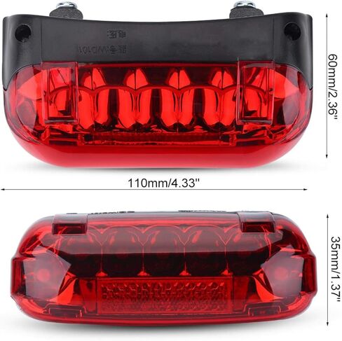 ضوء فرامل الدراجة، 48 فولت دراجة كهربائية فرامل الدراجة LED ضوء خلفي مصباح تحذير ملحقات ركوب الدراجات in Kuwait